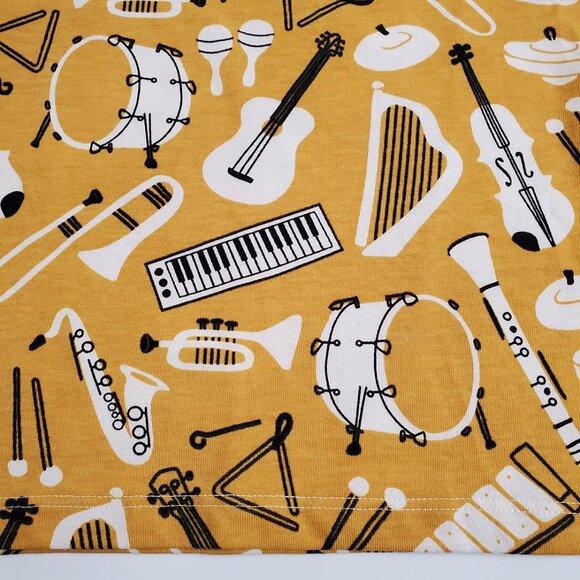 Winter Water Factory Long Sleeve Tee 6 Musical Instruments Organic Cotton Unisex - Picture 3 of 6